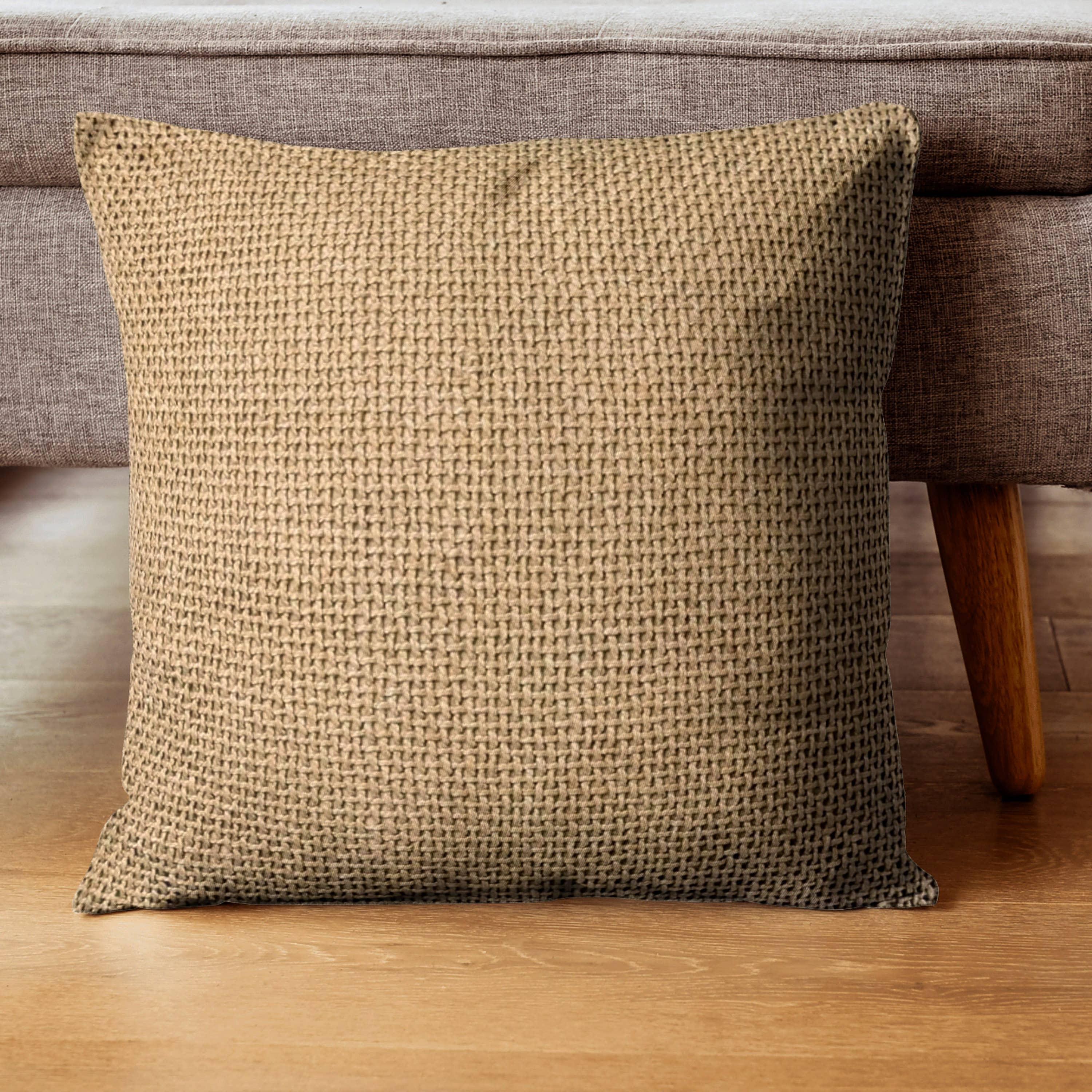 Madera Weave Pillow I 22"x 22" I Natural for wholesale on Faire2
