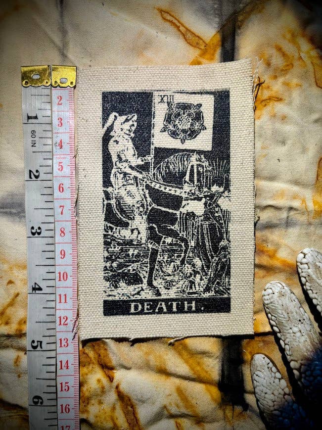 Three Raccoons - Wholesale Patch - Death Tarot card patch.1