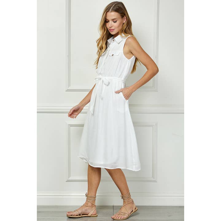 Winslow Collection - Wholesale Dress - Women's - TAILORED GAUZE SHIRT DRESS