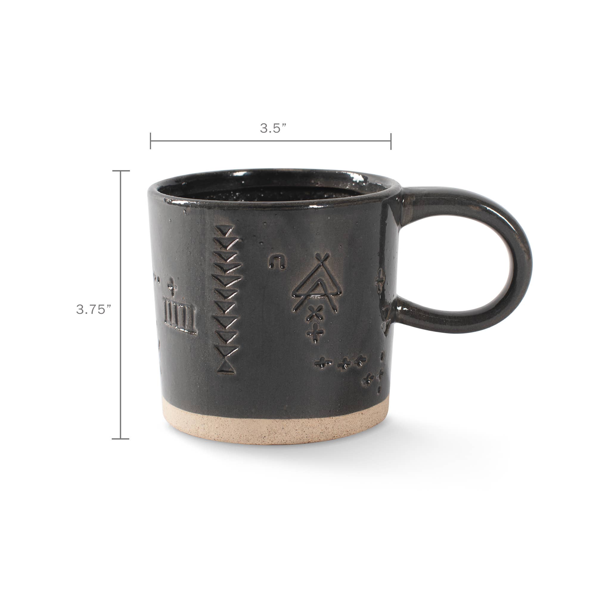 Fringe Studio - Wholesale Coffee Mug - Artisan Mug - Marks Charcoal1