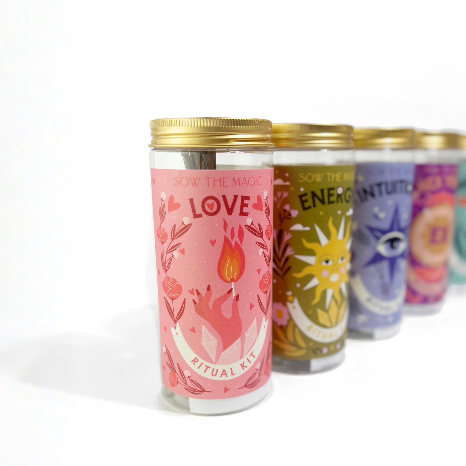 Sow the Magic - Wholesale Meditation Supplies - Love Ritual Kit Jar with Rose Quartz, Palo Santo + Sage4