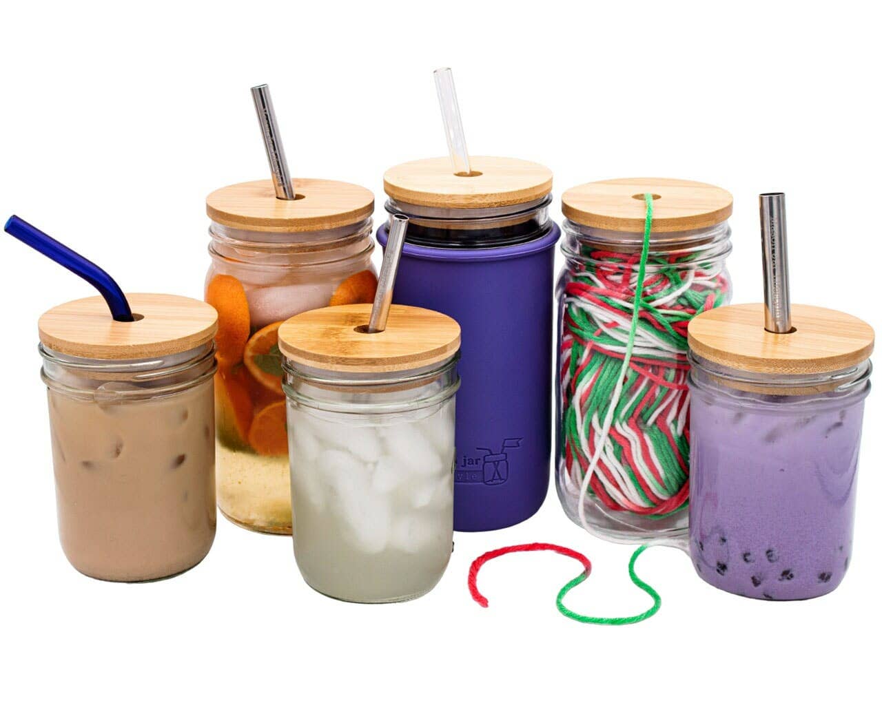 Mason Jar Lifestyle - Wholesale Drink Lids - Bamboo Straw Hole Tumbler Lid for Mason Jars8