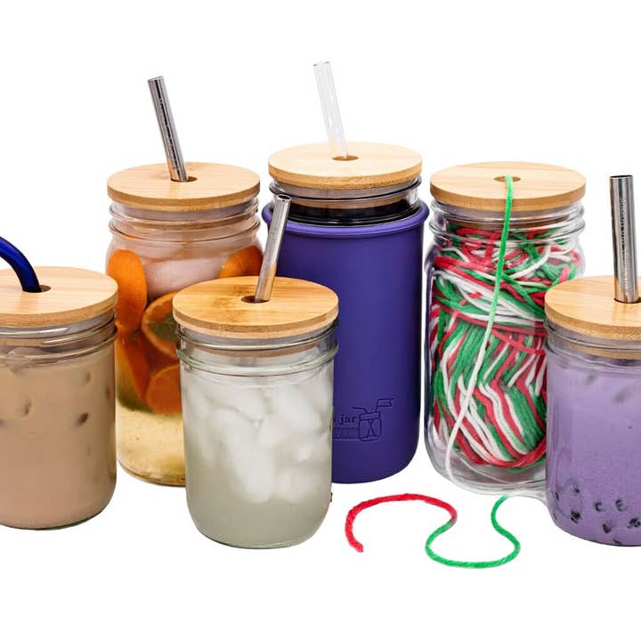 Mason Jar Lifestyle - Wholesale Drink Lids - Bamboo Straw Hole Tumbler Lid for Mason Jars8