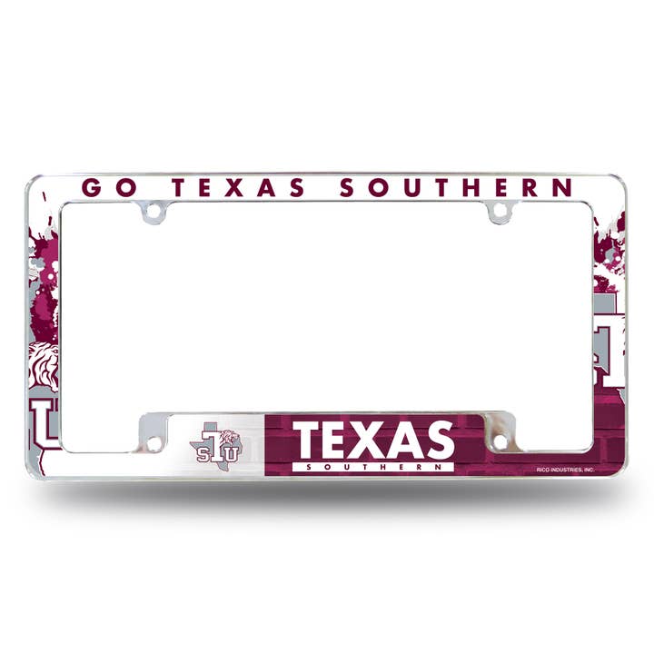 NCAA Texas Southern Tigers Primary All Over Chrome Frame for wholesale by Rico Industries