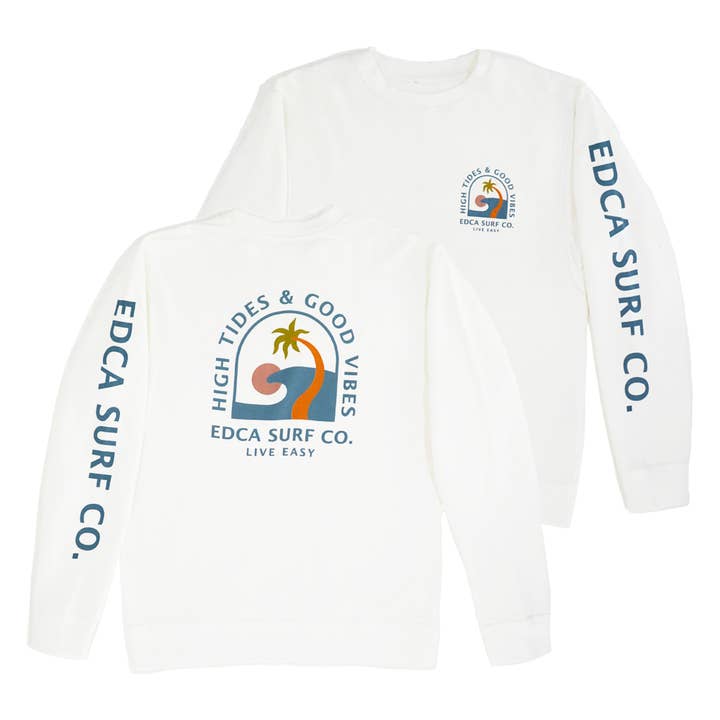 Everyday California - Wholesale Graphic Sweatshirt - Unisex - Sublime Crewneck - Unisex California Surf Beach Sweatshirt