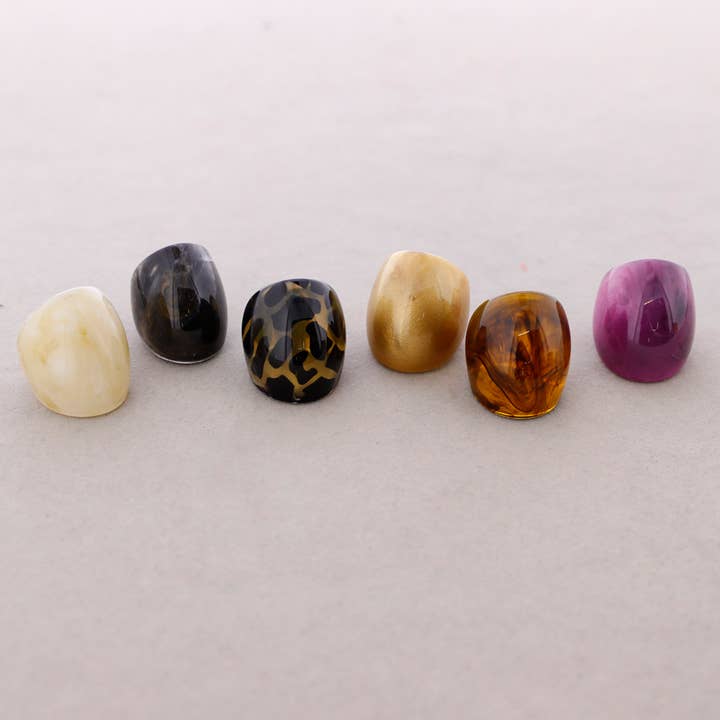 Sonata - Wholesale Cocktail/Statement Ring - Resin Shape Ring1