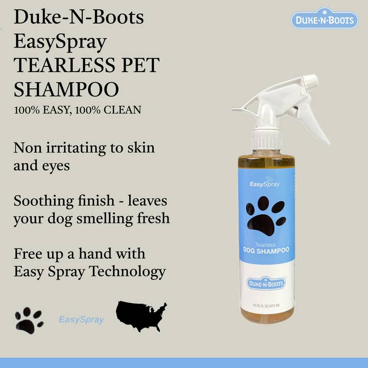 Duke-N-Boots - Wholesale Pet Shampoo - Dog - EasySpray Tearless Pet Shampoo