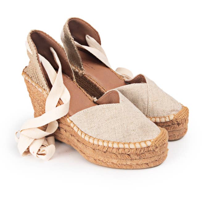 Eulalia Natural wedge espadrilles for wholesale by Ibiza's Heritage