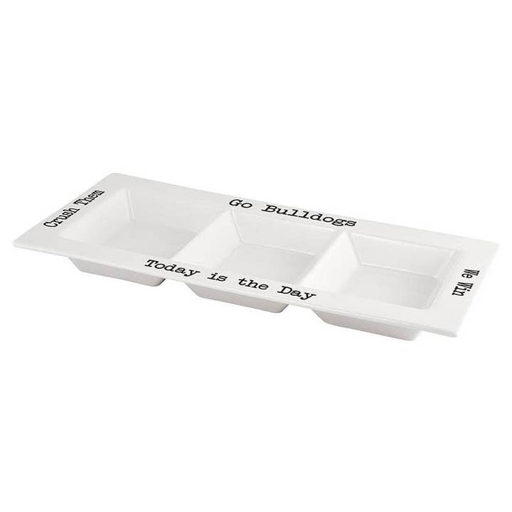 Angle - Wholesale Platter - Bulldogs Condiment Platters