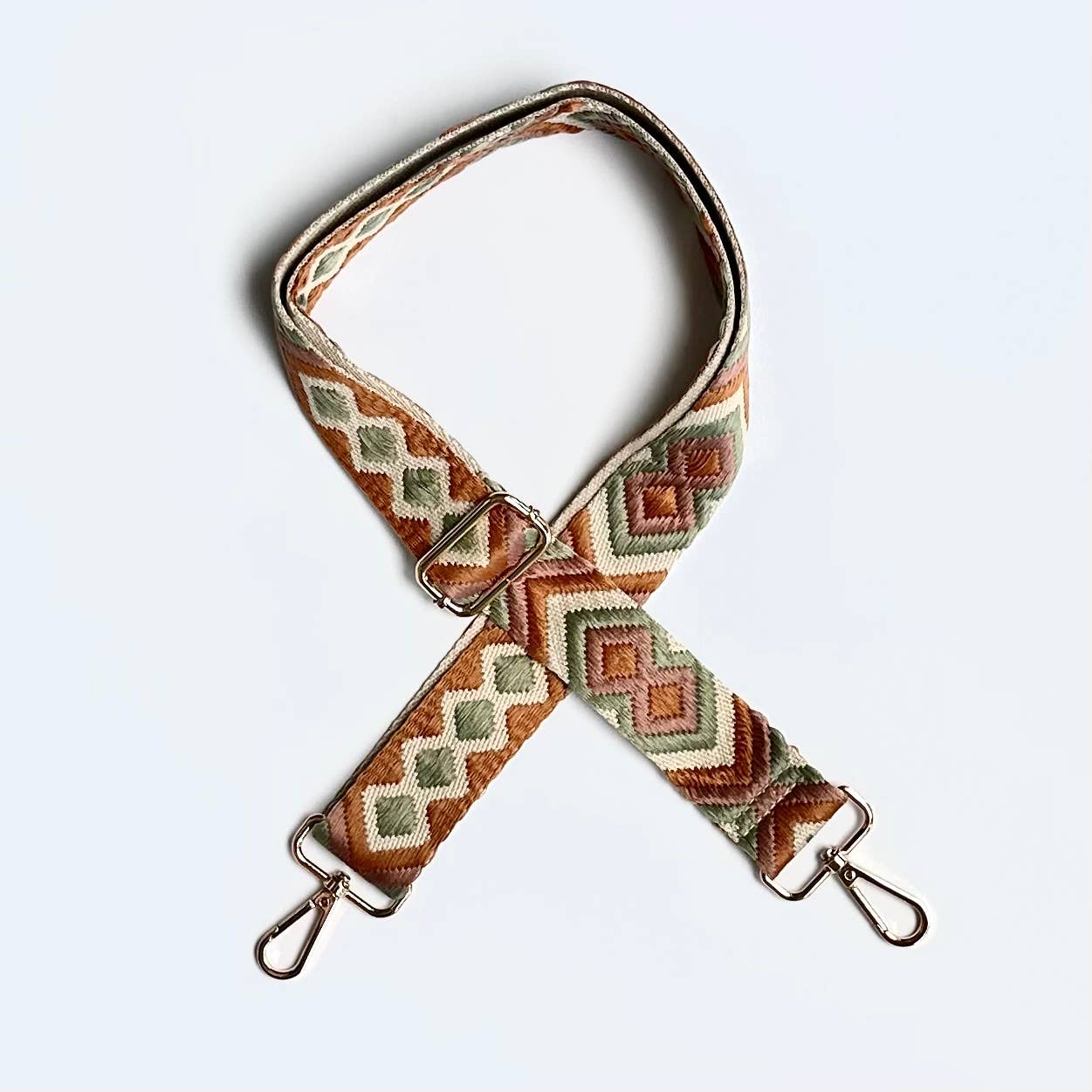 iconic mi - Wholesale Bag Strap - Women's - SALE Guitar Belt Crossbody Woven Strap Jacquard Brown0