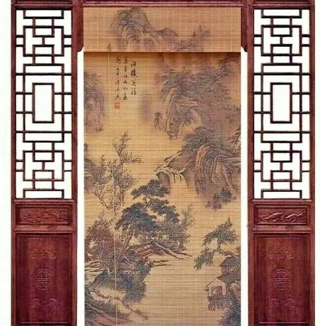 everythingbamboo - Wholesale Curtain - Bamboo Curtain & Screen Blind Rolling Curtain Panel Privacy Custom Size Picture Made to Order20