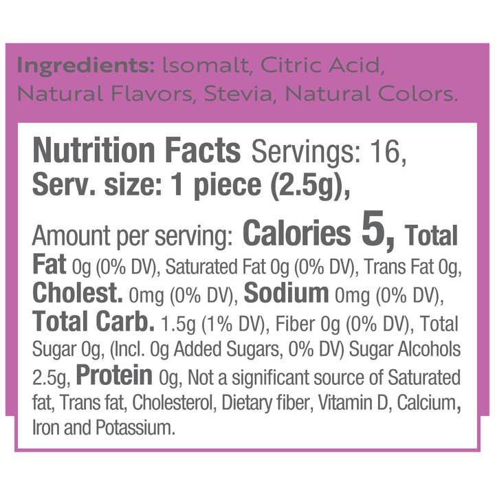 Stevita Naturals - Wholesale Hard Candy - Stevita Harmony Grown Sugar-Free Hard Candy - Berry3