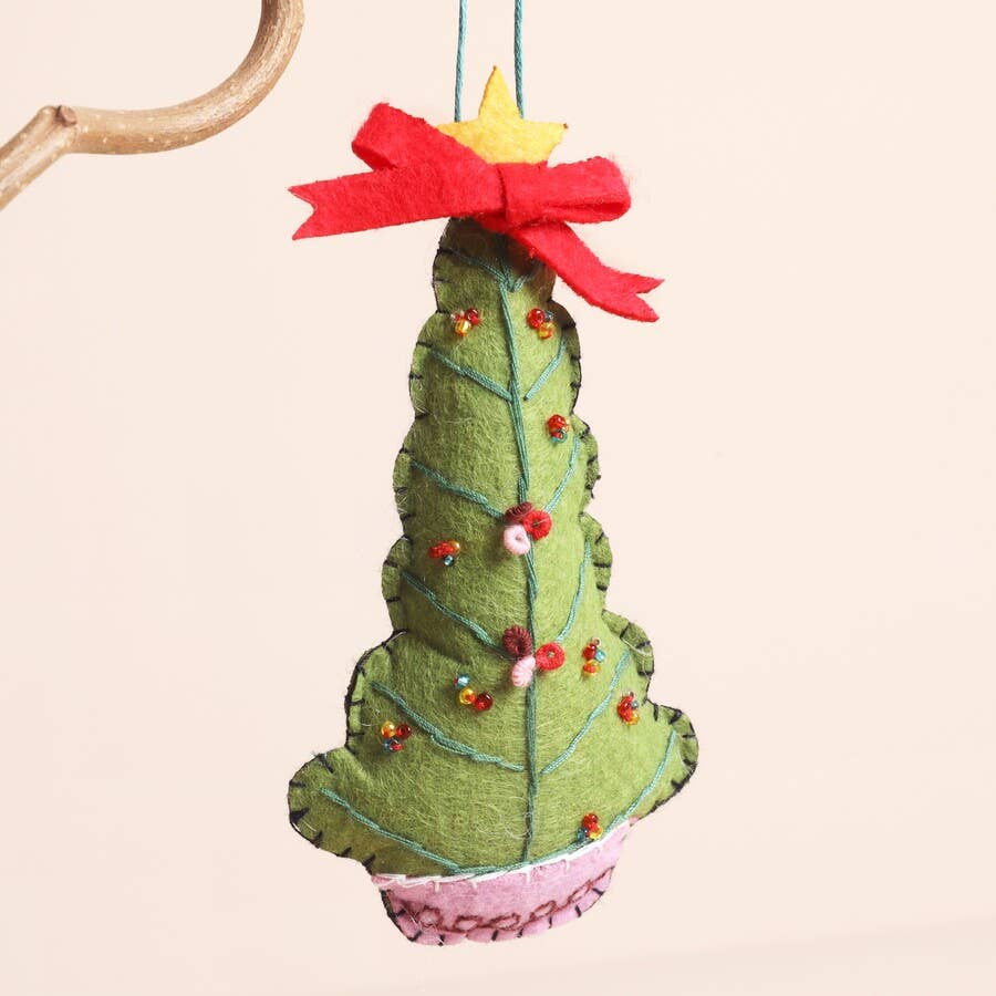 Lisa Angel – wholesale Christmas decoration – Felt Christmas Tree Hanging Decoration1