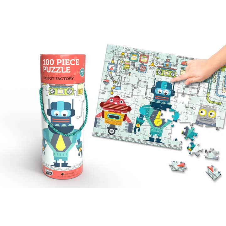 Robot Factory 100-Piece Puzzle for wholesale by Anker Play Products