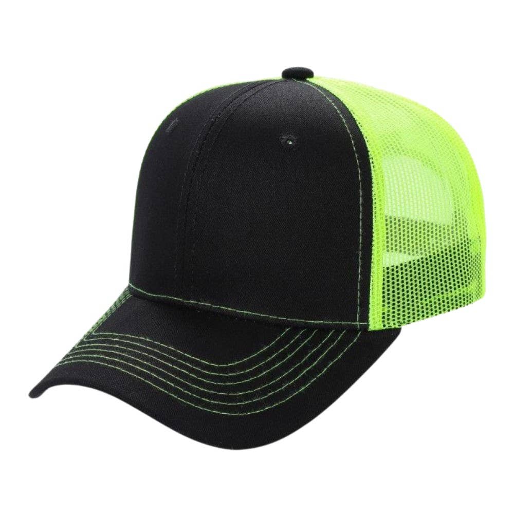 DOBBI – Großhandel Trucker-Cap – Unisex – Curve Trucker Mesh-Mütze mit 6 Paneelen5