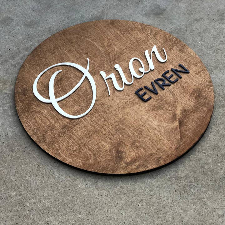 Azwoodwallart - Wholesale Sign - 3D Personalized Nursery Wall Name Sign1