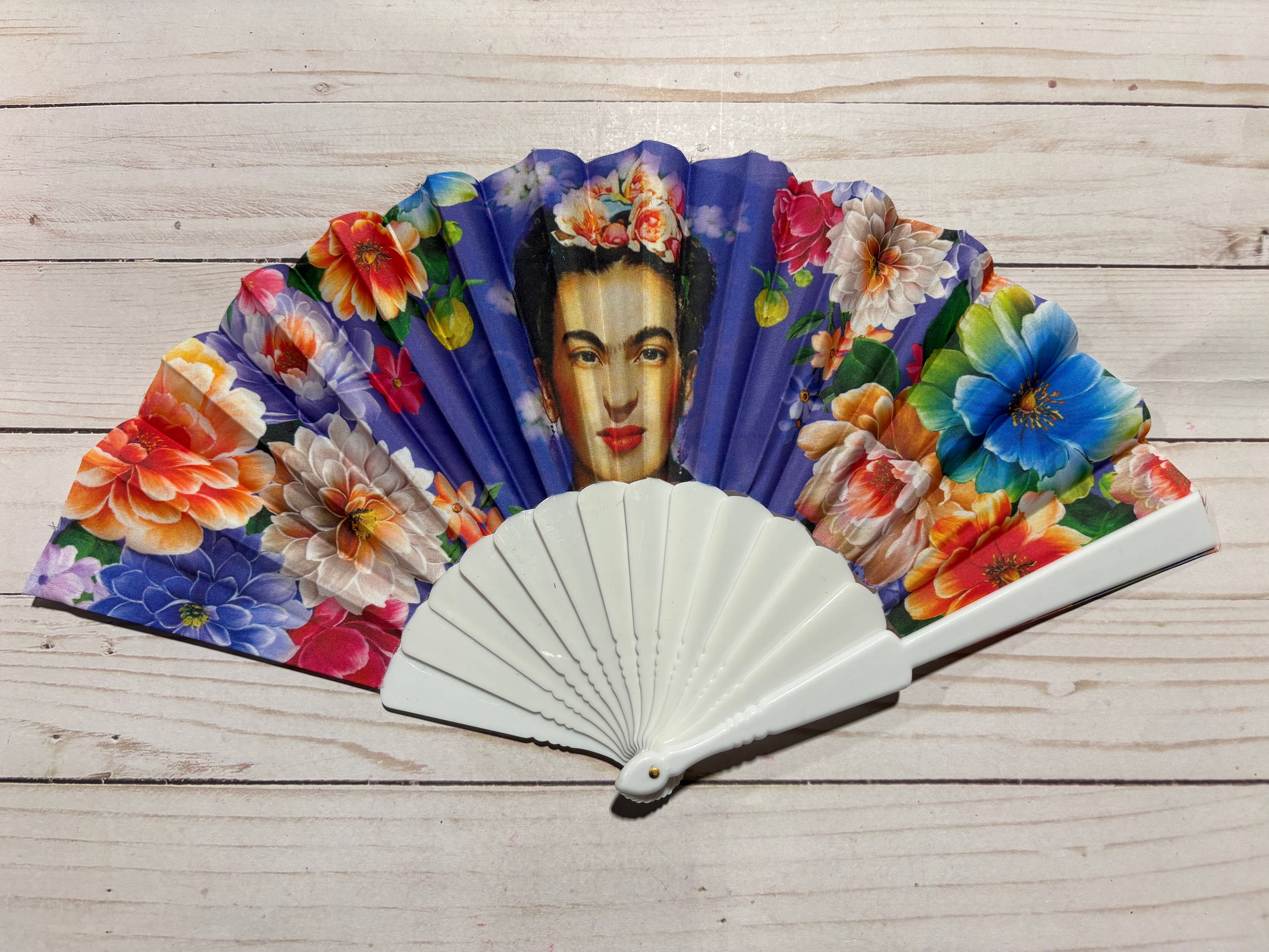Viva Greetings - Wholesale Handheld Folding Fan - Frida Kahlo Design Hand Fan6
