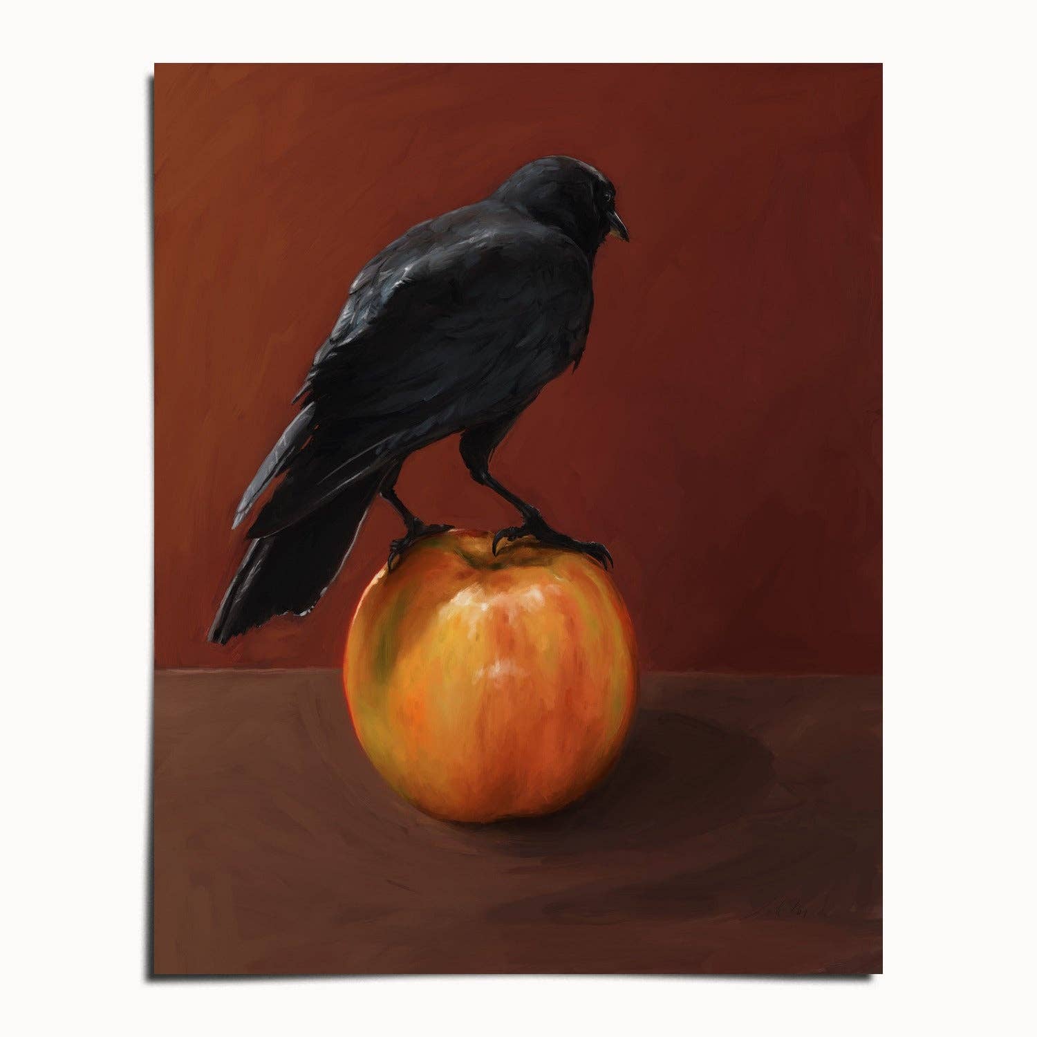 The Ugly Cat Studio - Wholesale Art Print - Moody City Crow Art Print2