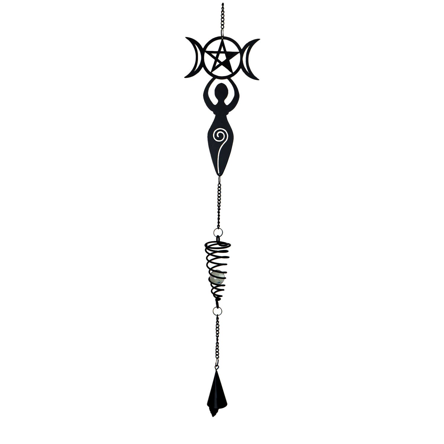 Pacific Trading – wholesale Outdoor ornament/decor – Alchemy Gothic Metal Hanging Decoration Goddess Danu1