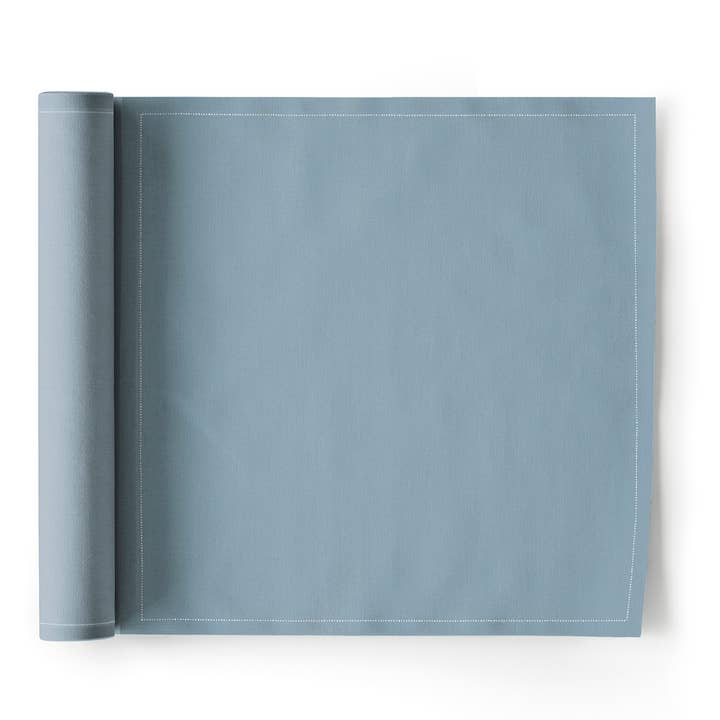 MY DRAP - Wholesale Dinner & Cloth Napkin - Foggy Blue Cotton Dinner Napkins 12 Units
