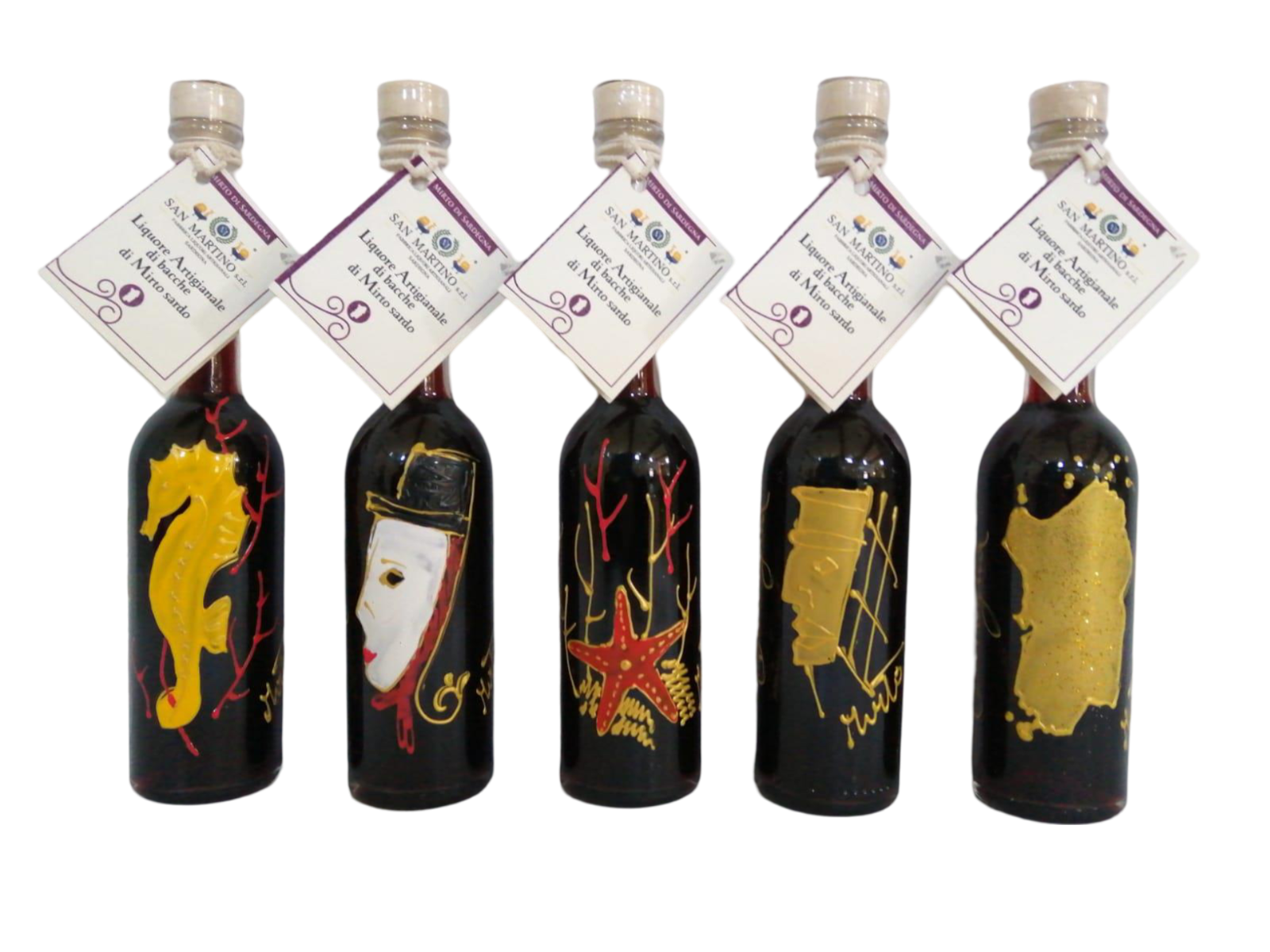 San Martino Liquori - Wholesale Liqueur - The painted Red Myrtle Bottle Opera Small cl10 30%0