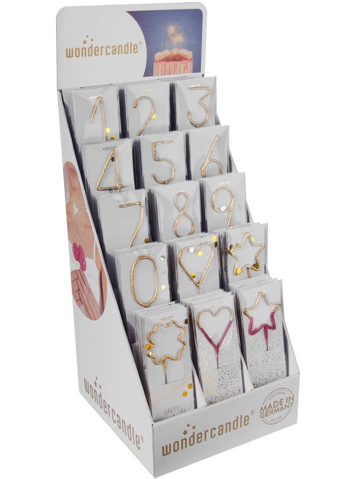 Confetti Assortment - Gold - 90 Wondercandle® classic pour la vente par Wondercandle