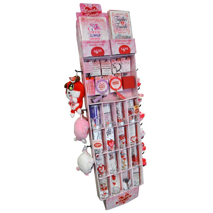 Valentine's Day Celebrate Love Assortment 72PC Floor Display for wholesale by Novelty Brands