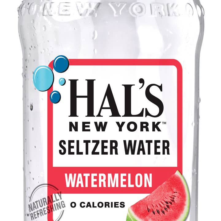 Hal's New York - Wholesale Soda/Carbonated Drink - Hals NY Watermelon Seltzer, 20 oz