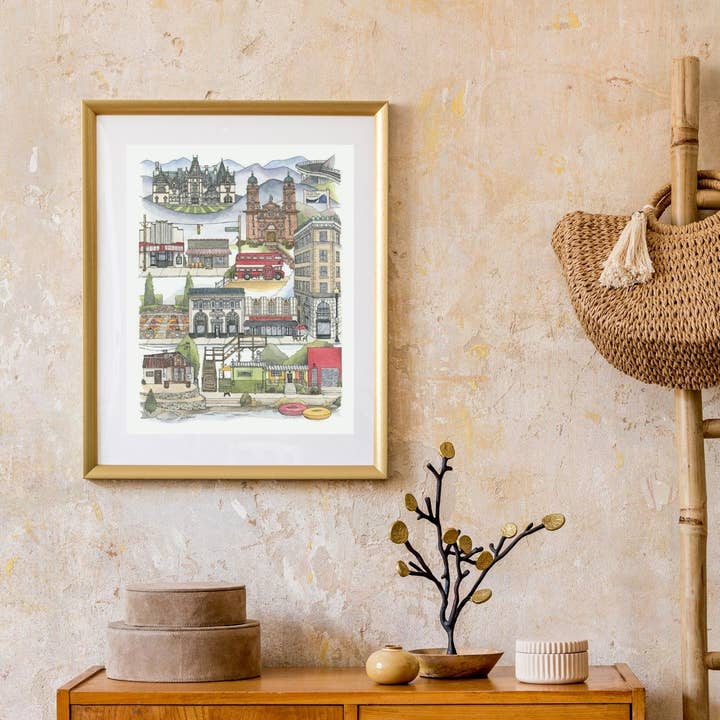 Papermill Creative - Wholesale Art Print - Asheville, North Carolina watercolor art print1