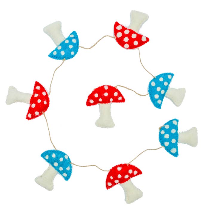 Svampefilt krans - Rød, hvid og turkis for engroshandel hos Global Groove Life