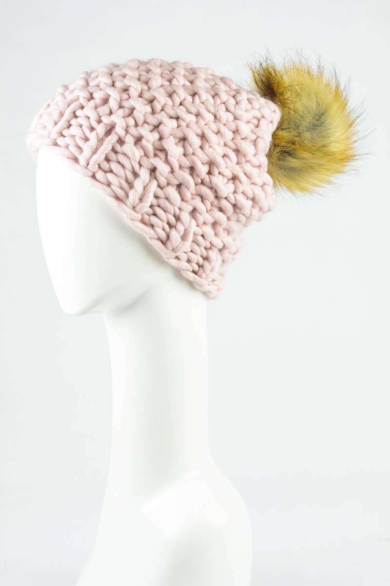 Leto Accessories - Wholesale Beanie - Women's - Best-Selling Oversize Chunky Pom Beanie 🧶0