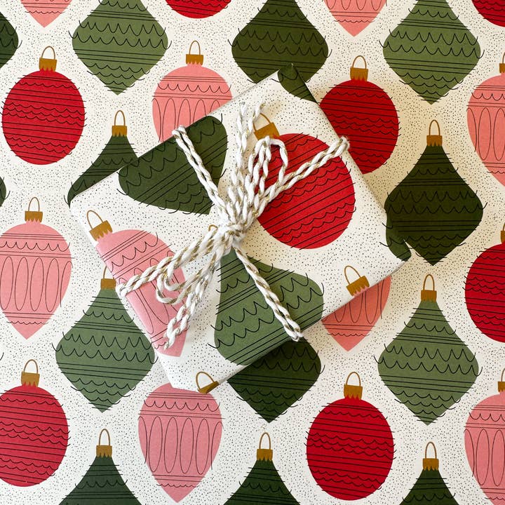 Rebecca Jane Woolbright - Wholesale Flat Wrap - Deck The Halls Wrapping Paper Single | 1 Sheet, 20" x 29"