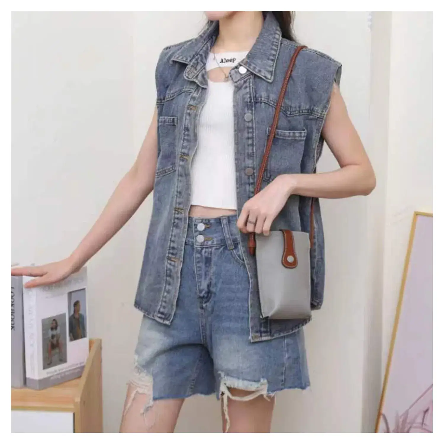 Superbia – wholesale Crossbody bag – Women's – Superbia Genuine Leather Two-Toned Mobile Bag Essential Bag2