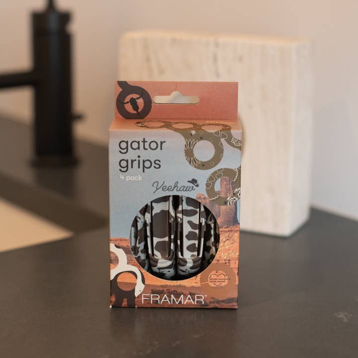 Framar Hair Brushes & Hair Accessories - Wholesale Hair Clip - Women's - FRAMAR Cow Print Alligator Hair Clips For Women, Gator Clips5