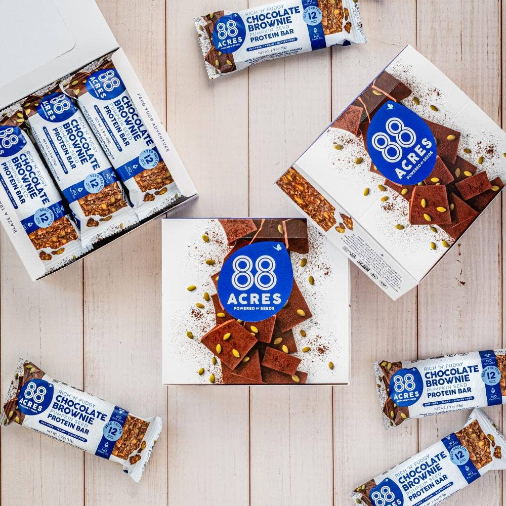 88 Acres - Wholesale Snack Bar - Dark Chocolate Brownie High Protein Bar4