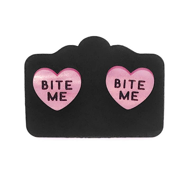 Madame Whiskers - Wholesale Stud/Post Earrings - Bite Me stud 1