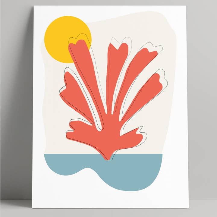 Henri Matisse minimalistisches Blumen-Wandbild für den Großhandel von Lumina