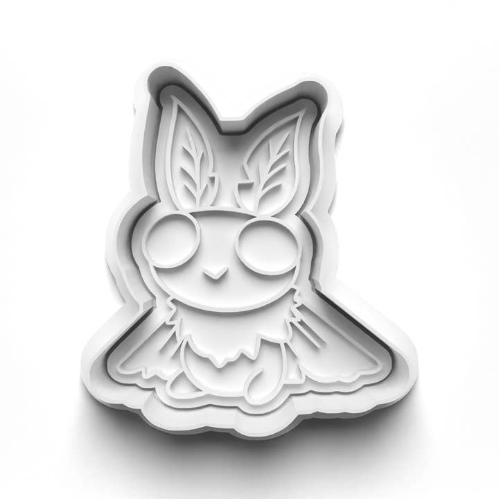 'Cryptid Mothman' sitting Cookie Cutter and Embosser: ABC for wholesale by Forever Springtime