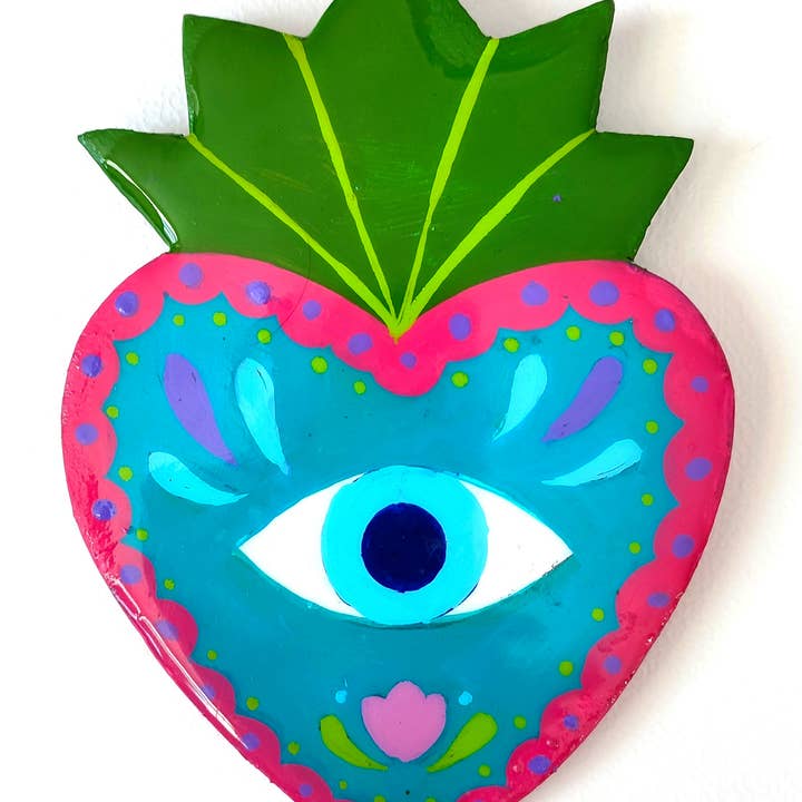 Evil eye, turkish eye, mexican heart, ex voto for wholesale by Chunchitos