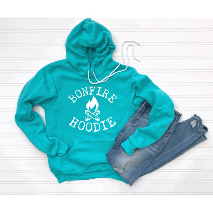 Tron Tron Graphic Wear - Vente Sweat à capuche – femme - Sweat à capuche Bonfire White Ink #OS492