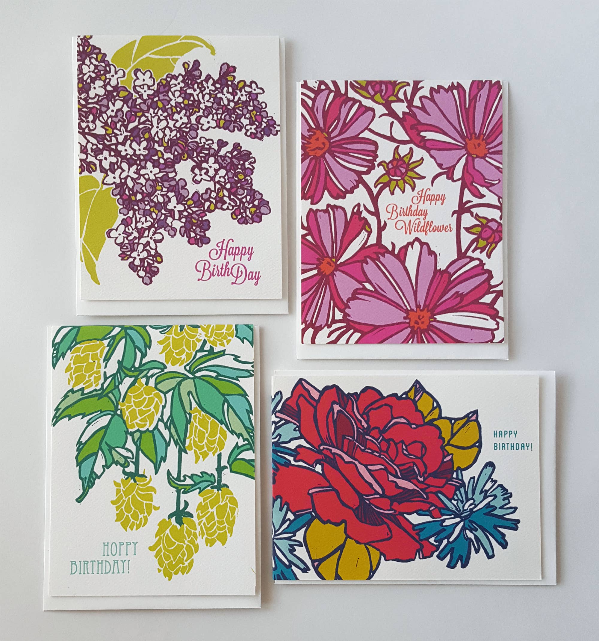 Little Green - Wholesale Birthday Card - Hoppy Birthday Beer Hops Greeting Card7