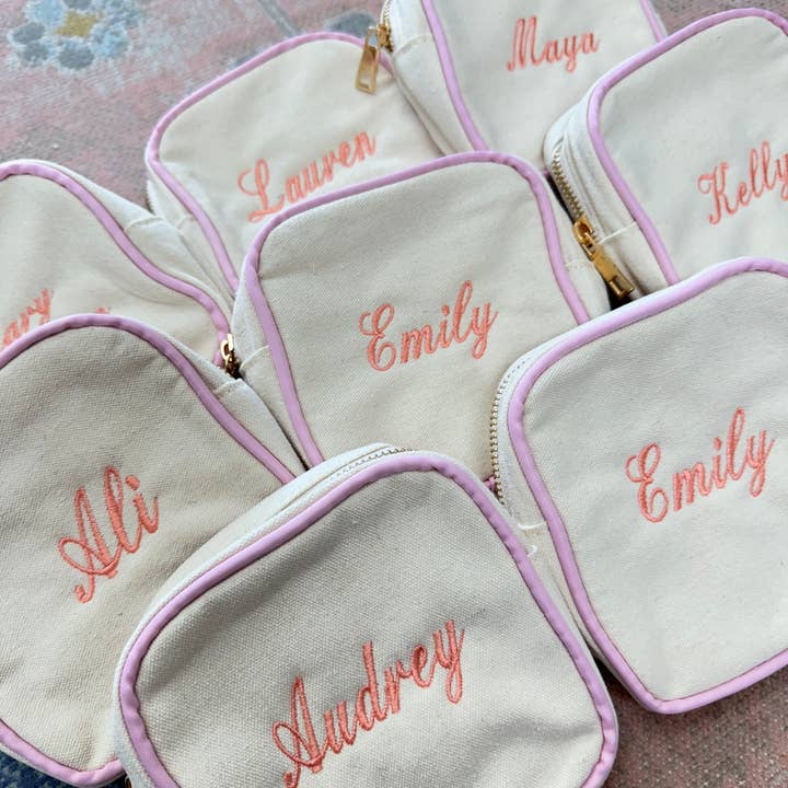 Canvas Makeup Bag Collection and other Purchase Wholesale canvas makeup bag. Free Returns & Net 60 Terms on Faire trending on Faire.