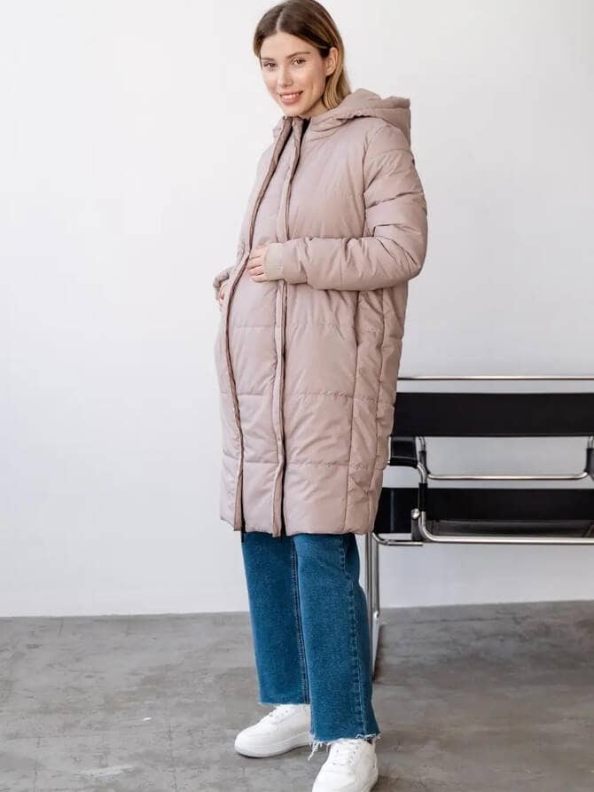 Beige 4343274 Maternity Jacket for wholesale on Faire3