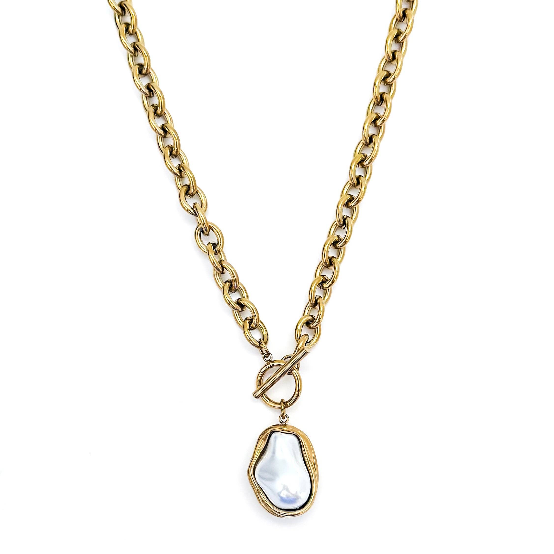 BELJOY - Wholesale Pendant/Charm Necklace - Cora Baroque Pearl Necklace2