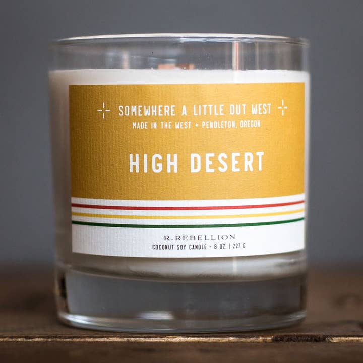 R. Rebellion - Vente Bougie en bocal - Bougie High Desert 8 oz.0