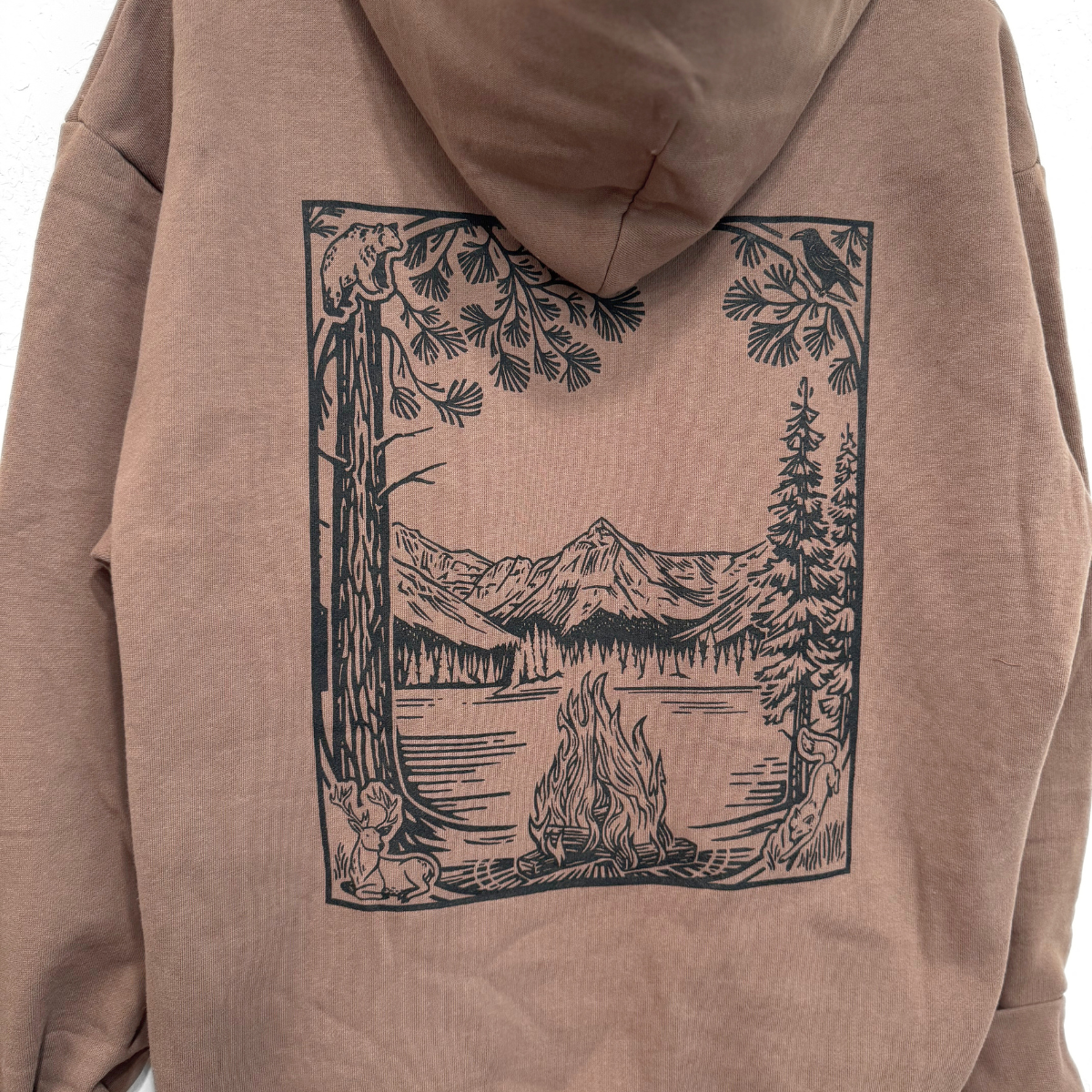 The Montana Scene - Wholesale Hoodie - Unisex - Fireside Unisex Hoodie - Clay 4