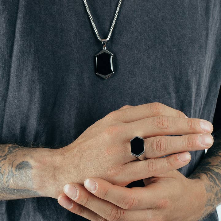 Blackskies - Wholesale Cocktail/Statement Ring - Abyss Ring Matte Black - Black1