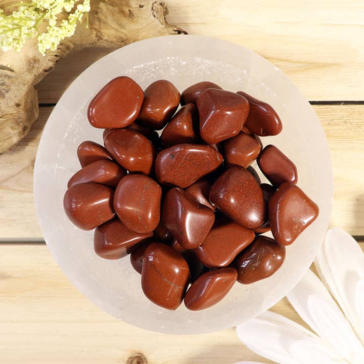 Natures Artifacts Inc - Wholesale Spiritual Stone/Crystal - 1 lb Red Jasper Tumbled Stones0