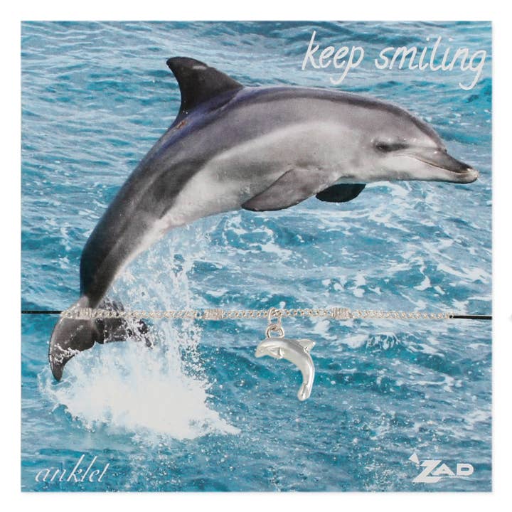 ZAD - Wholesale Anklet - Dolphin Charm & Chain Anklet2