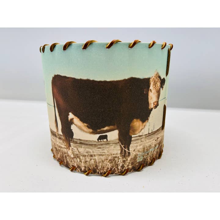 Red Dirt Ranch Clothing Company - Wholesale Lamp Shade - Lampshade Hereford Cow1